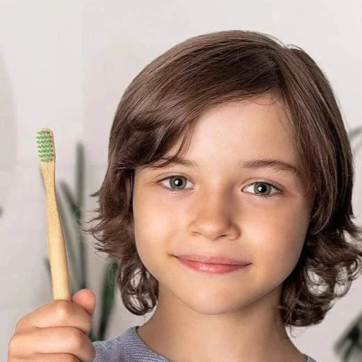 10Pcs Children bamboo toothbrushes and toothbrushes Eco Biodegradable Multicolor Toothbrush Oral Care Toothbrush kids Toothbrush EcoDepots.com